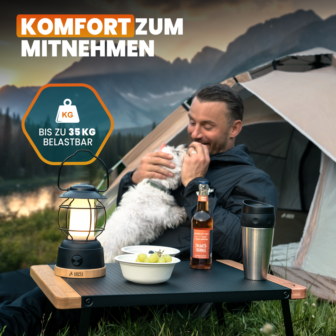 Stabiler Picknick-Tisch für Outdoor & Reisen