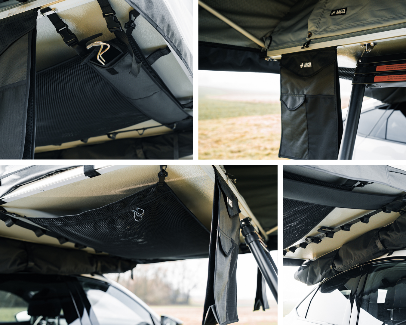 Staufächer am Arcta Viator Family Dachzelt