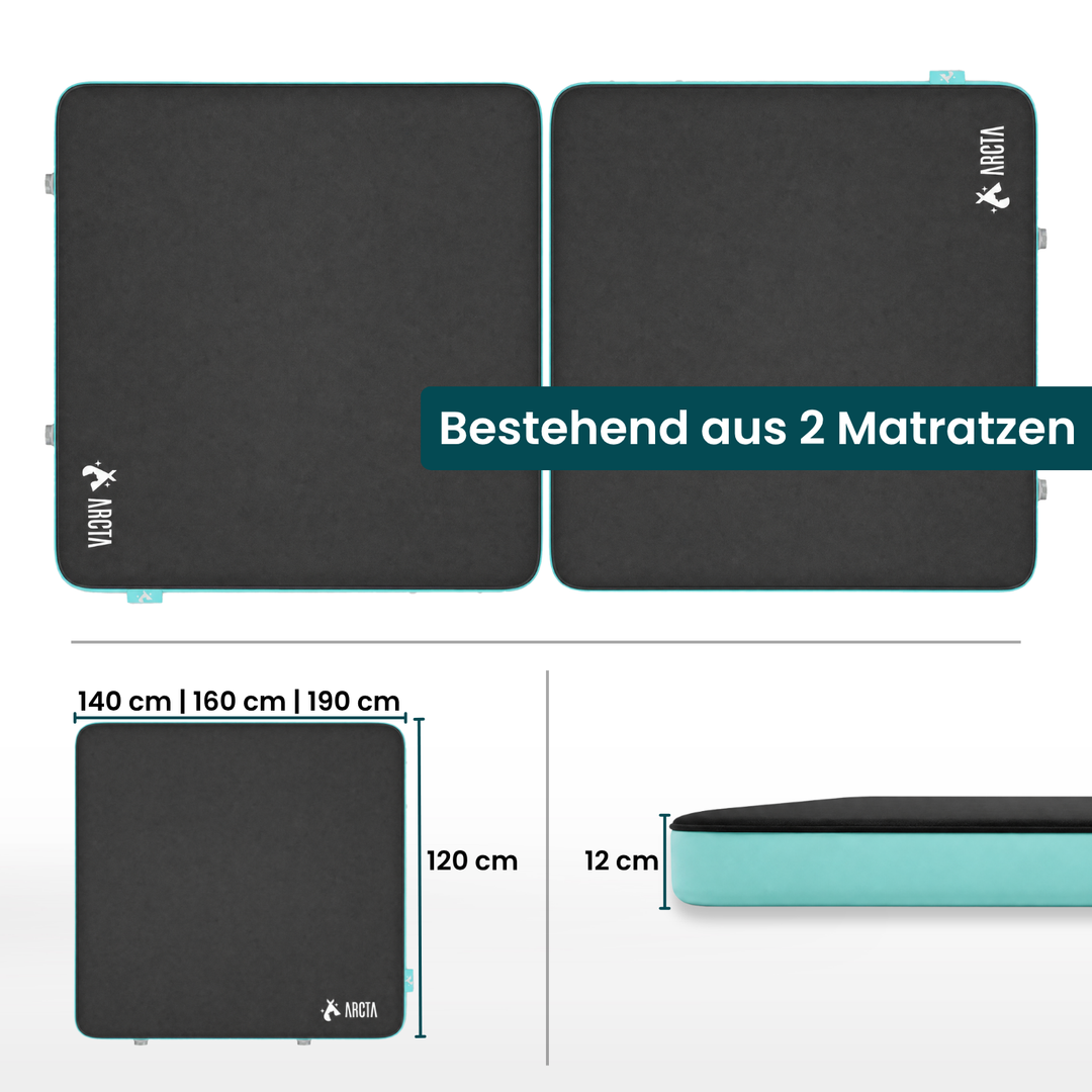 Komfortmatratze Dachzelt 12 cm | selbstaufblasend