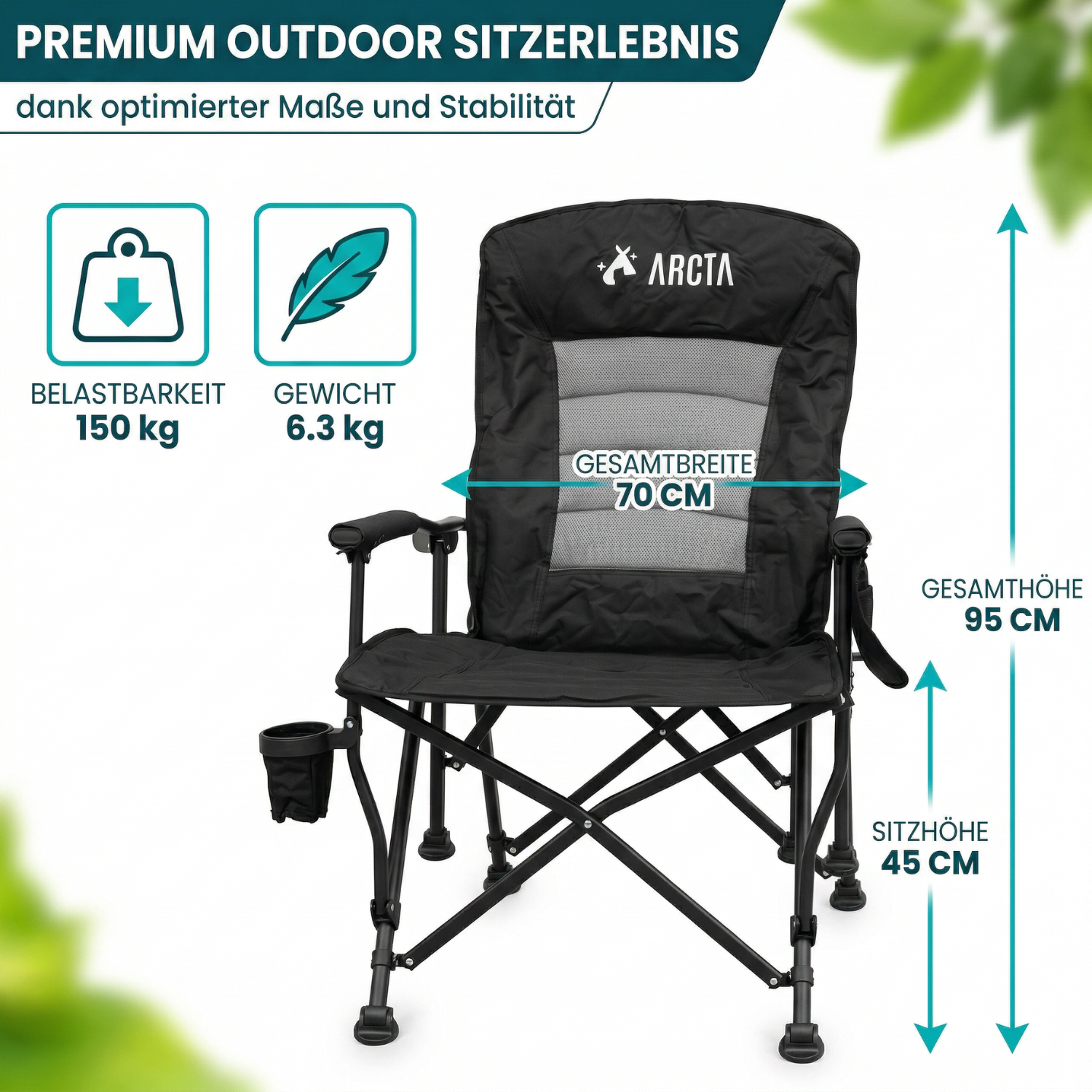 Outdoor Campingstuhl kaufen – Ergonomisch, Stabil & mit hoher Belastbarkeit