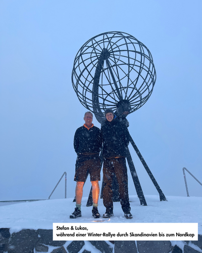 Stefan und Lukas Selbach von ARCTA am Nordkap