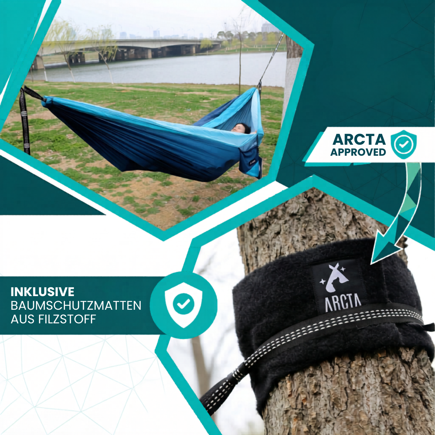 Outdoor Hängematte mit Baumschutz » Jetzt bestellen ✓ ARCTA