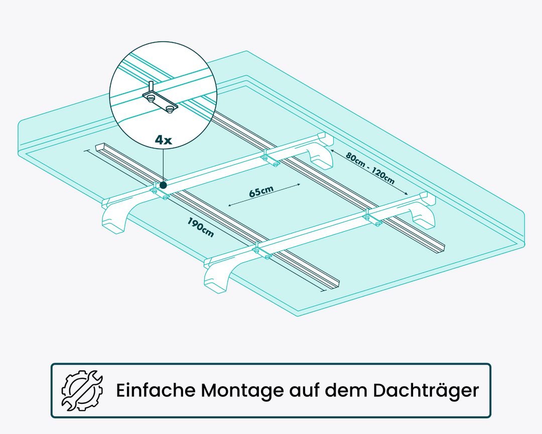 dachzelt bauplan RADIX XL 2.0 ➤ Alu Hartschalen Dachzelt