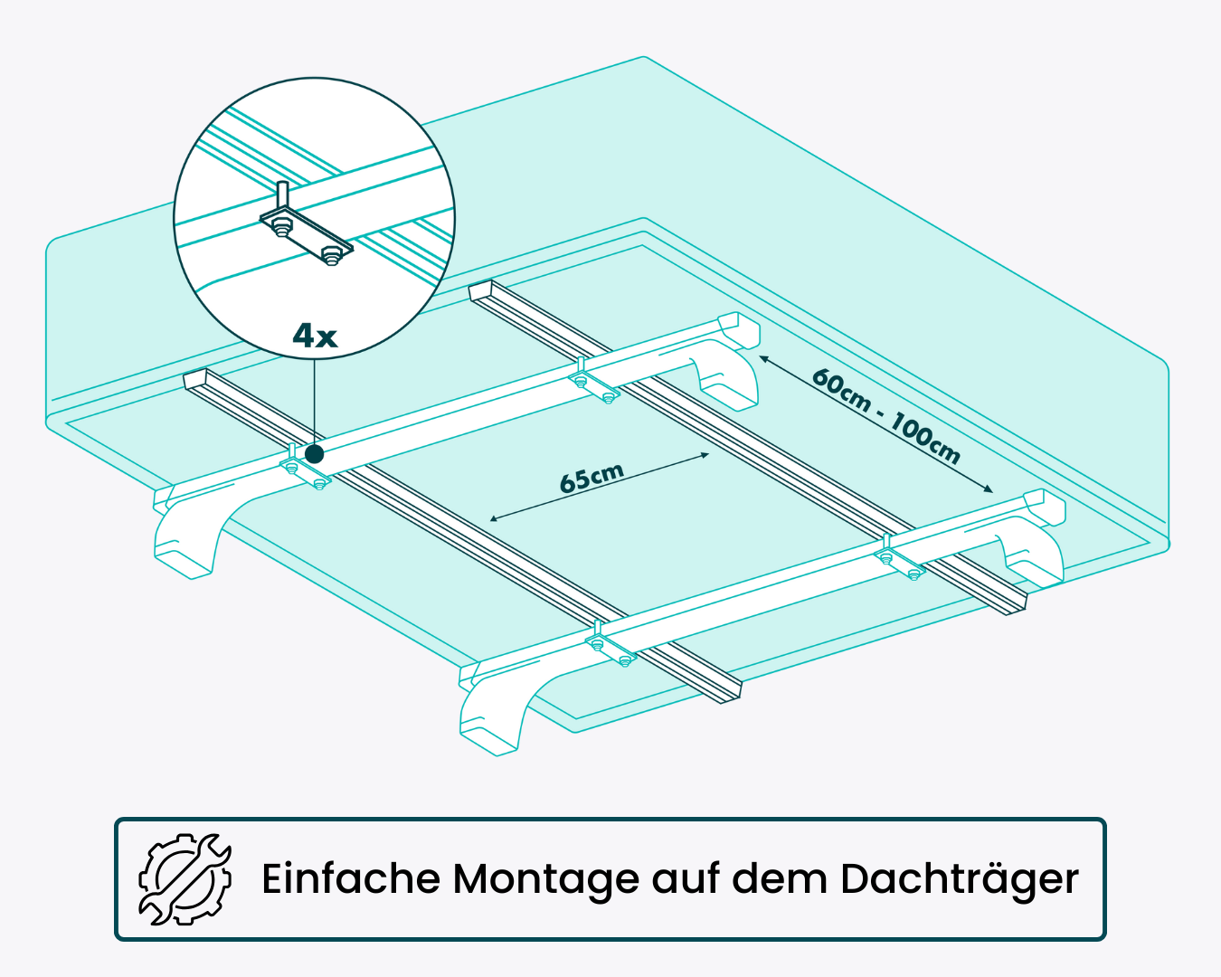 Montagezubehoer für Klappdachzelt