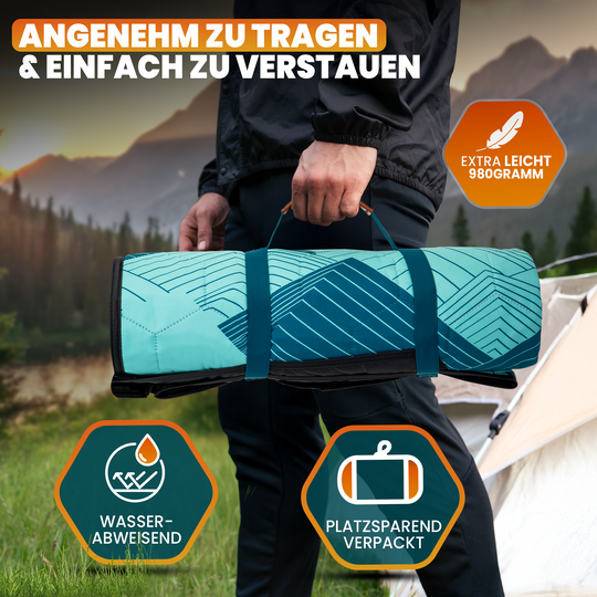 decathlon schlafsack zusammenrollen Vielseitige Picknickdecke für Outdoor & Freizeit
